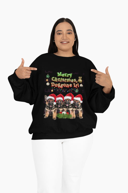 Merry Christmas, Doggone It! Unisex Heavy Blend™ Crewneck Sweatshirt-Slay Eclectic