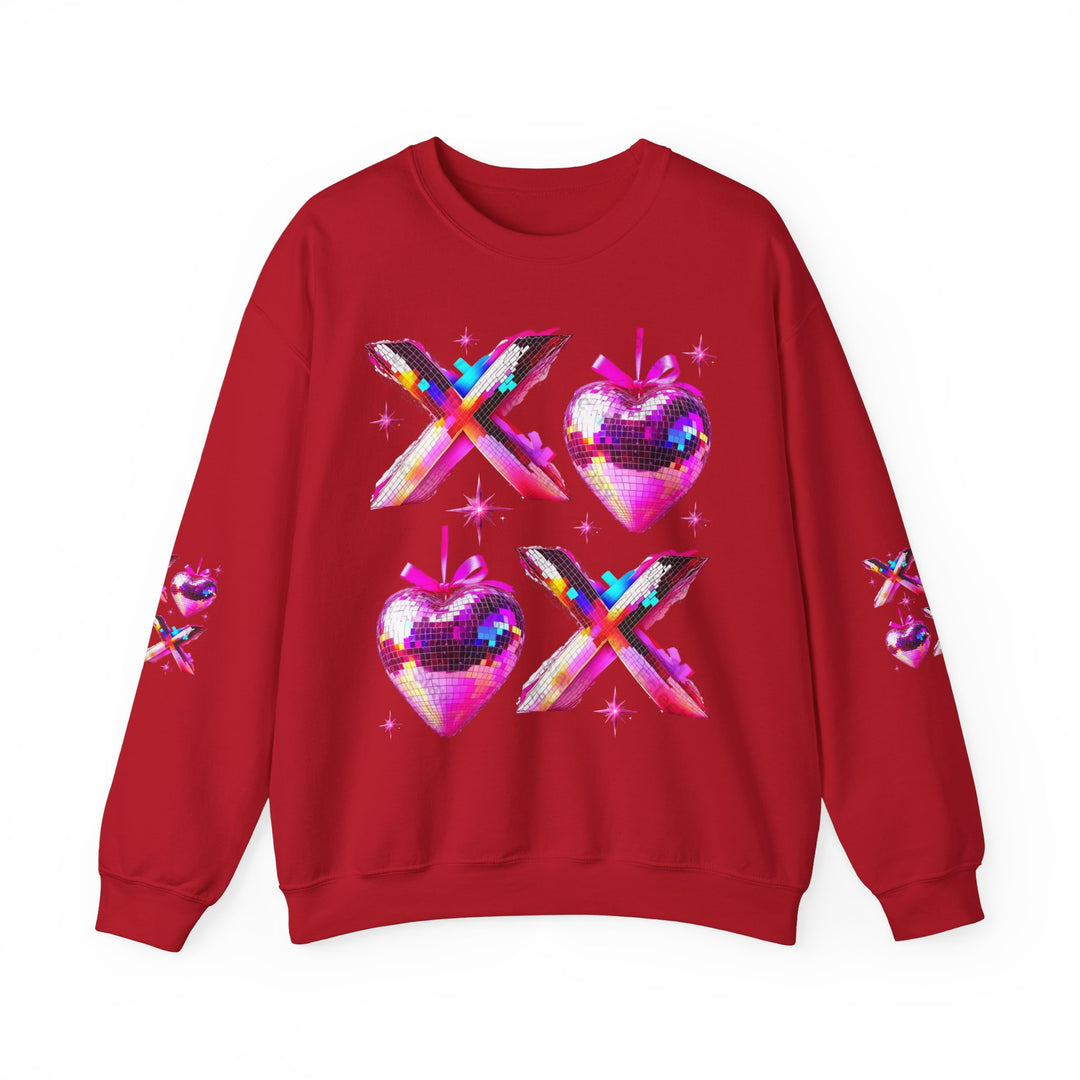 Sparkly Valentine Heart Crewneck Sweatshirt