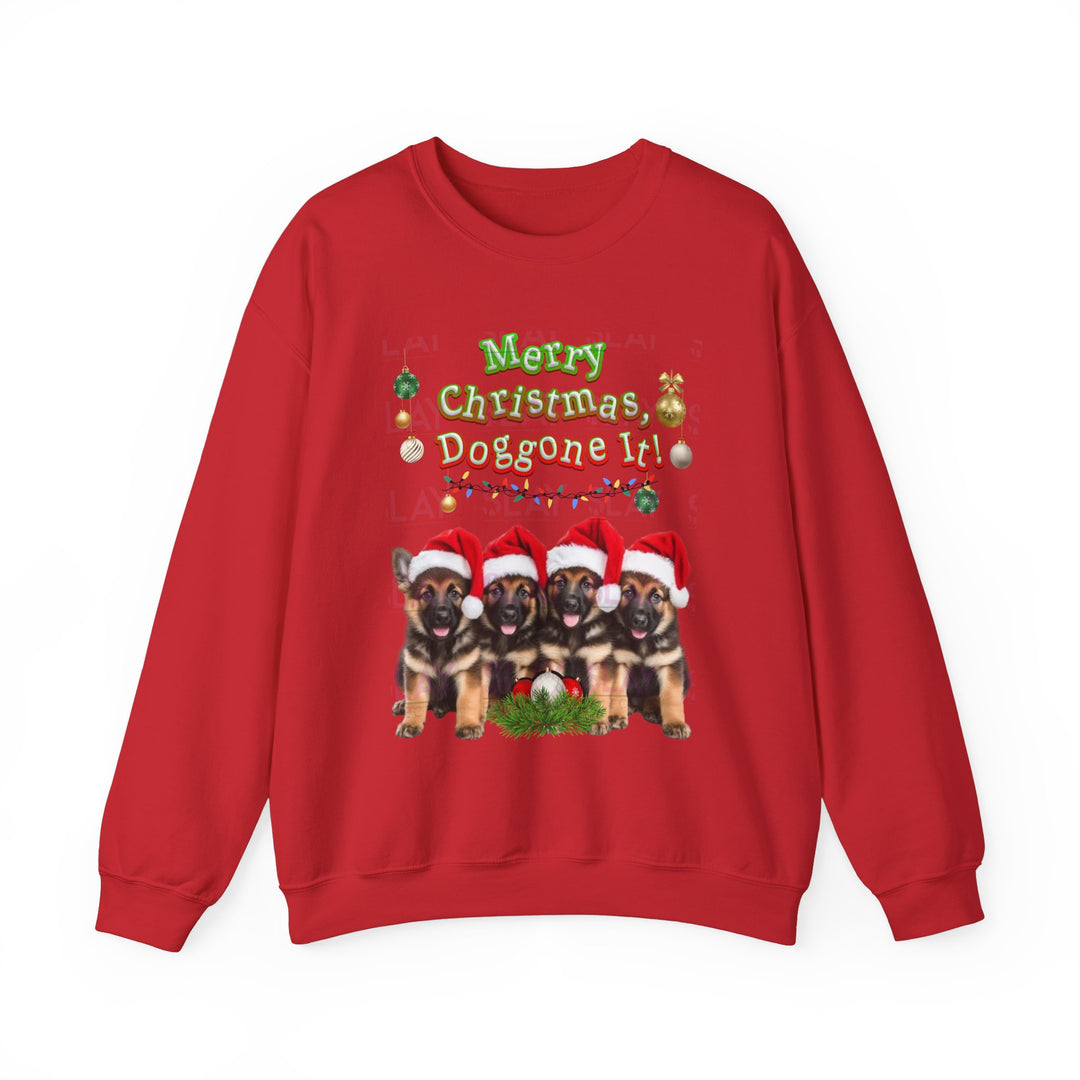 Merry Christmas, Doggone It! Unisex Heavy Blend™ Crewneck Sweatshirt-Slay Eclectic