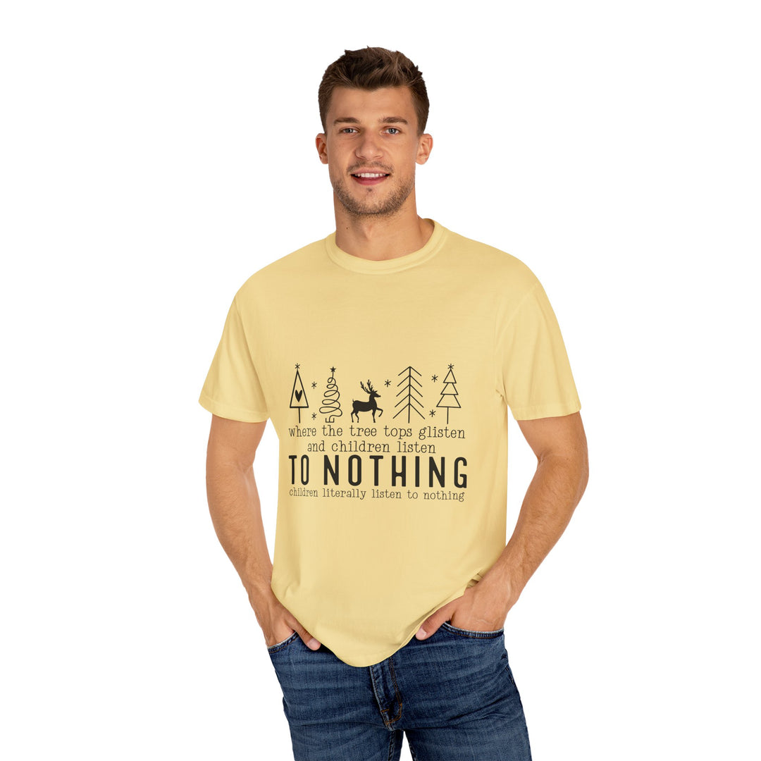 Merry Mischief Unisex Holiday T-Shirt - 'To Nothing' Festive Quip