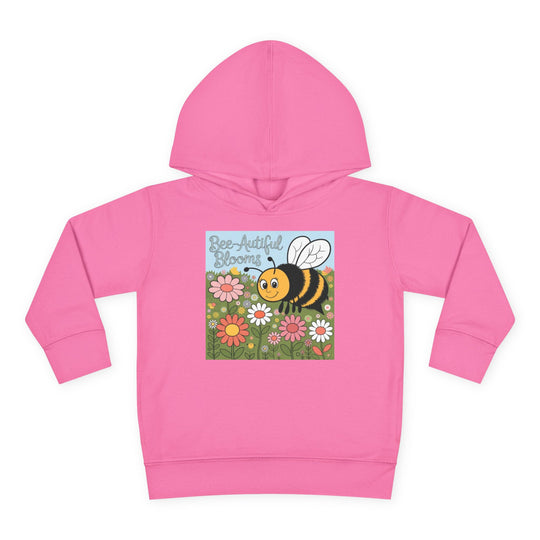 Toddler Fleece Hoodie - 'See Artful Blooms' Bee Design