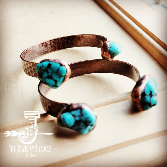 Genuine Natural Turquoise Cuff Bangle Bracelet 806t-4