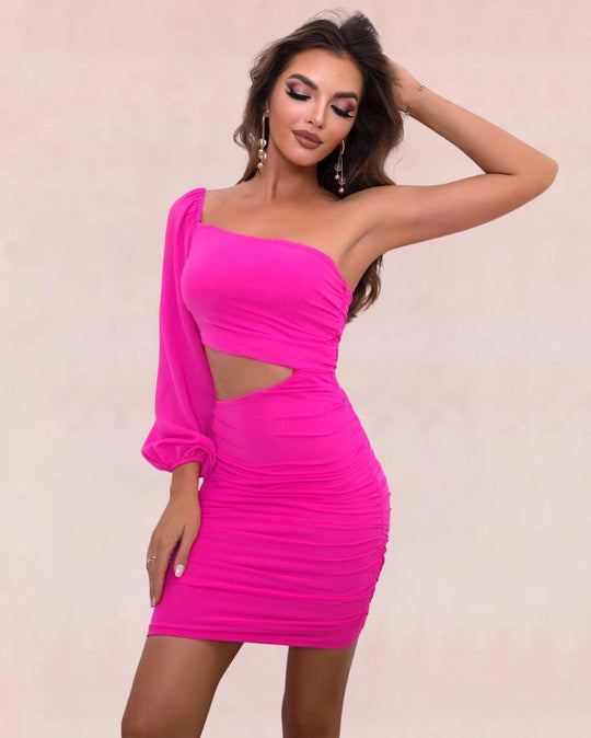 Eclat Bandage Mini Dress - Pink