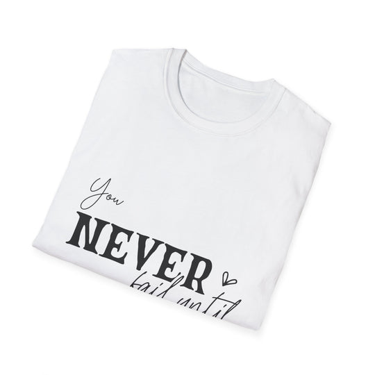 Never Give Up! Inspirational Unisex Softstyle Tee