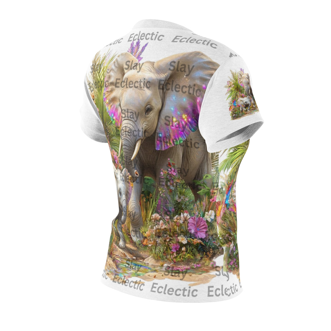 Women's Cut & Sew Tee - Elephant Love Nature Design