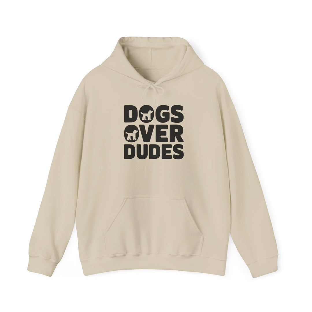 Dogs Over Dudes Hoodie - Unisex Heavy Blend™ Sweatshirt for Dog Lovers