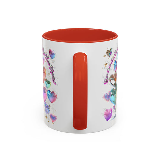 Vibrant Heart-Shaped Coffee Mug - A Thoughtful Gift for Your Loved Ones