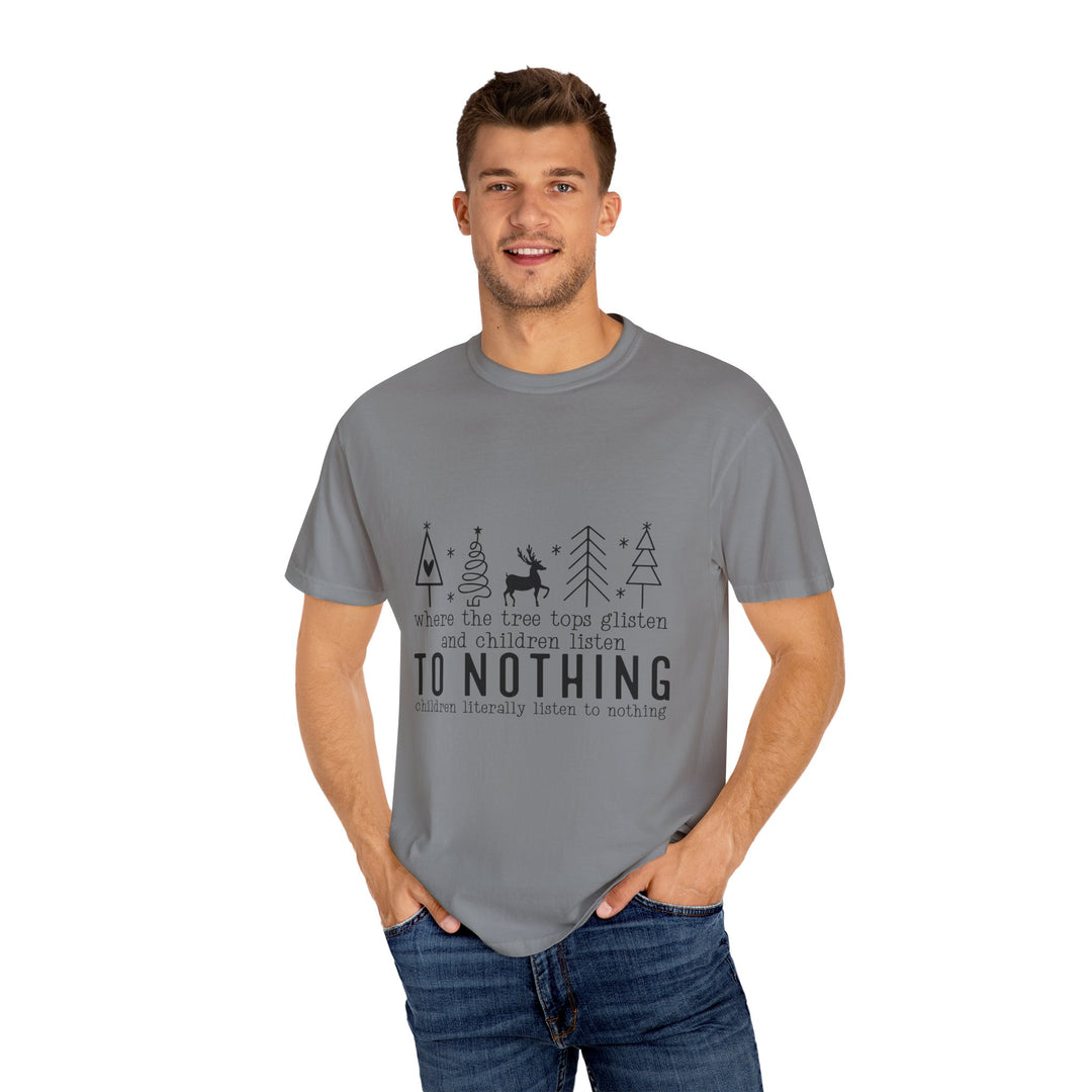 Merry Mischief Unisex Holiday T-Shirt - 'To Nothing' Festive Quip