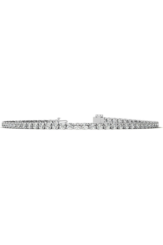 Stunning 3.50 CTW Eco-Friendly Lab Grown Diamond Tennis Bracelet in 14kt White/Yellow Gold (G/VS) - USA Made