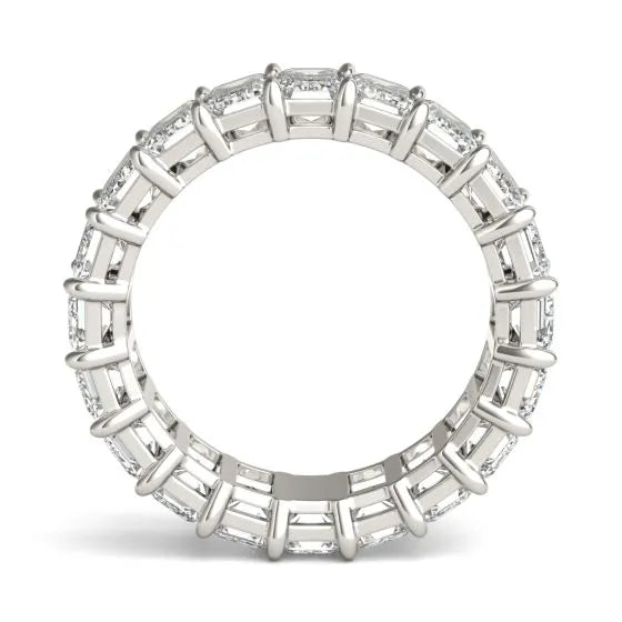 Timeless 6 1/4 CTW Emerald-Cut Lab Grown Diamond Eternity Band in 14K White Gold