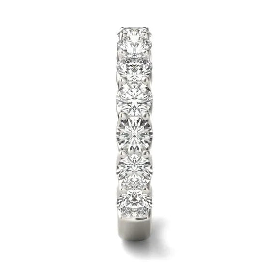 Stunning 2.07 CTW Trellis Set Lab Grown Diamond Ring In 14K White Gold