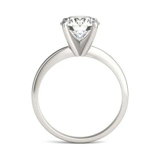 Timeless 2 CTW Round Lab Grown Diamond Solitaire Ring In 14K White Gold