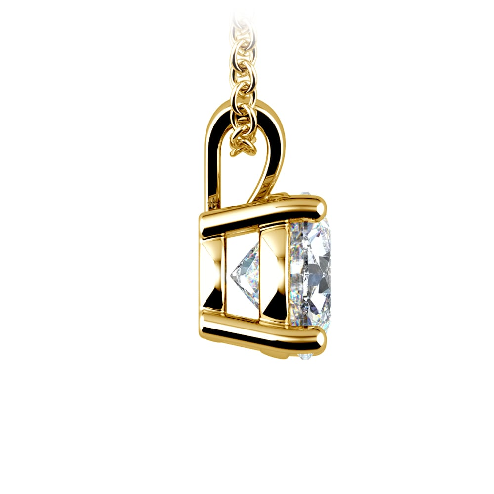 Stunning 2.00 CTW IGI Certified Round Lab-Grown Diamond Pendant in 14K Gold