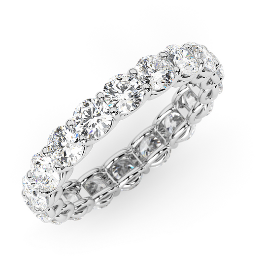 Eternal Brilliance: 2 CTW Round Lab Grown Diamond Eternity Band in 14K White Gold