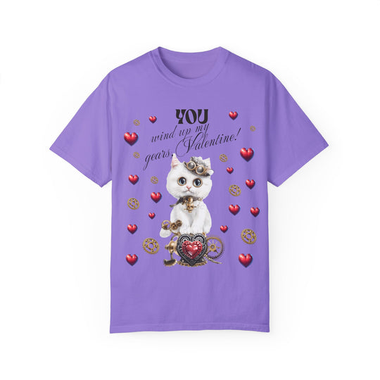 Purr-fect Valentine's Day Tee - 'You Wind Up My Gears, Love!'