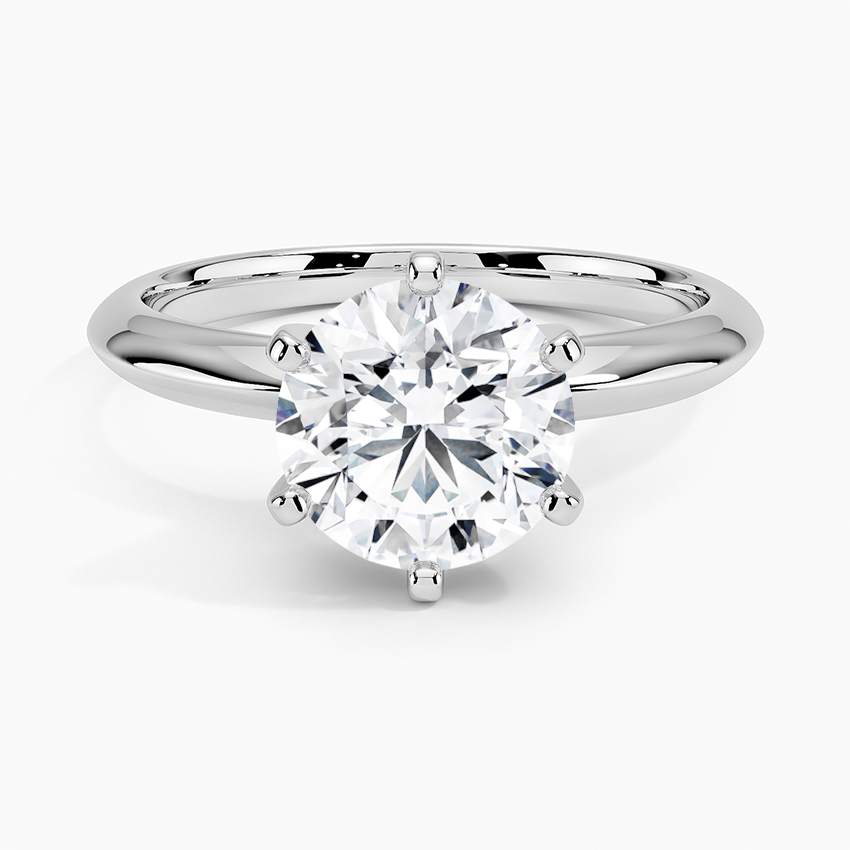 Captivating 3.00 CTW Round Lab Grown Diamond Solitaire Ring in 14K White Gold - F-VS Clarity