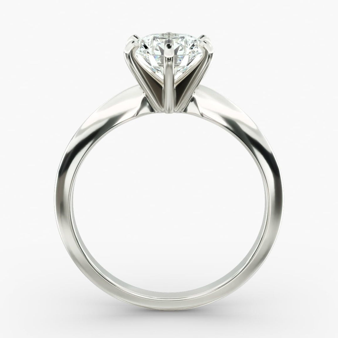 Captivating 3.00 CTW Round Lab Grown Diamond Solitaire Ring In 14K White Gold - F-VS Clarity