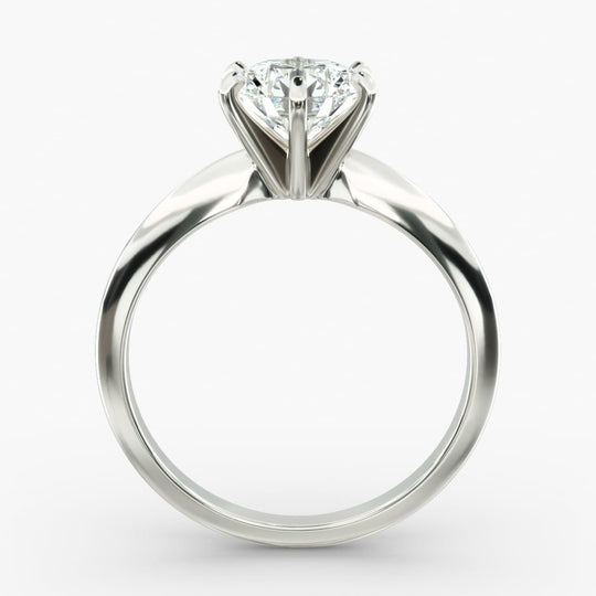 Captivating 3.00 CTW Round Lab Grown Diamond Solitaire Ring In 14K White Gold - F-VS Clarity