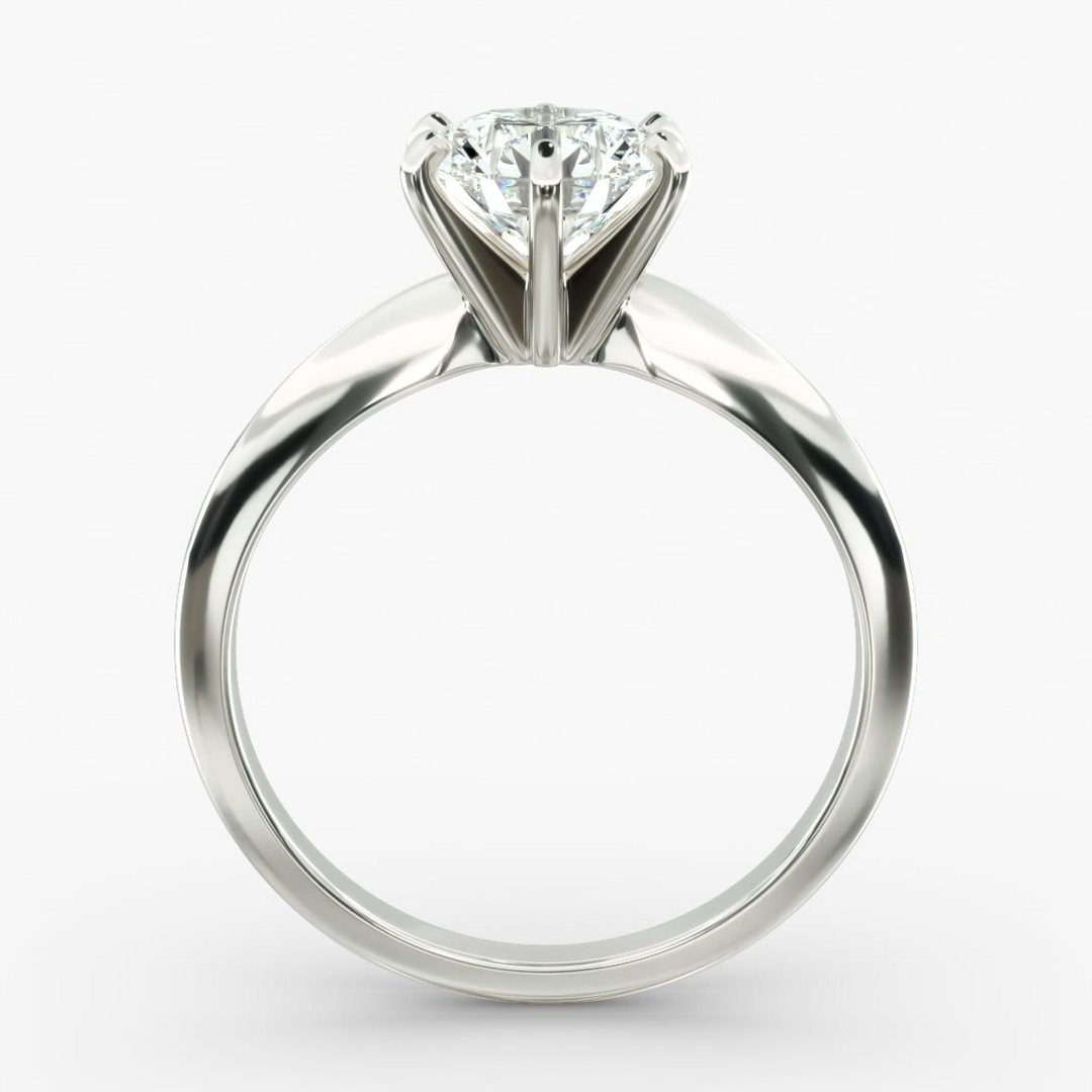 Captivating 3.00 CTW Round Lab Grown Diamond Solitaire Ring in 14K White Gold - F-VS Clarity