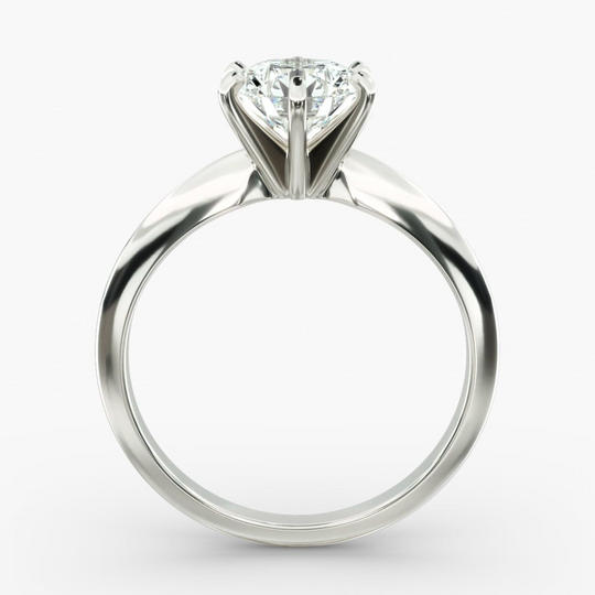 Captivating 3.00 CTW Round Lab Grown Diamond Solitaire Ring in 14K White Gold - F-VS Clarity