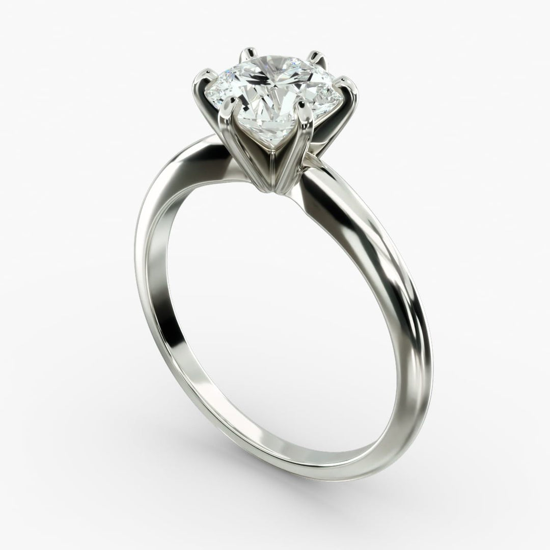 Captivating 3.00 CTW Round Lab Grown Diamond Solitaire Ring In 14K White Gold - F-VS Clarity