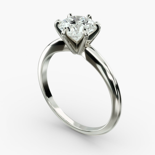 Captivating 3.00 CTW Round Lab Grown Diamond Solitaire Ring in 14K White Gold - F-VS Clarity