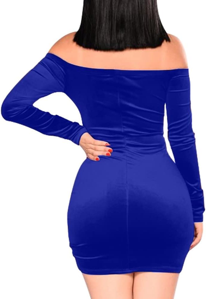 Midnight Crush Bodycon Mini Dress - Blue