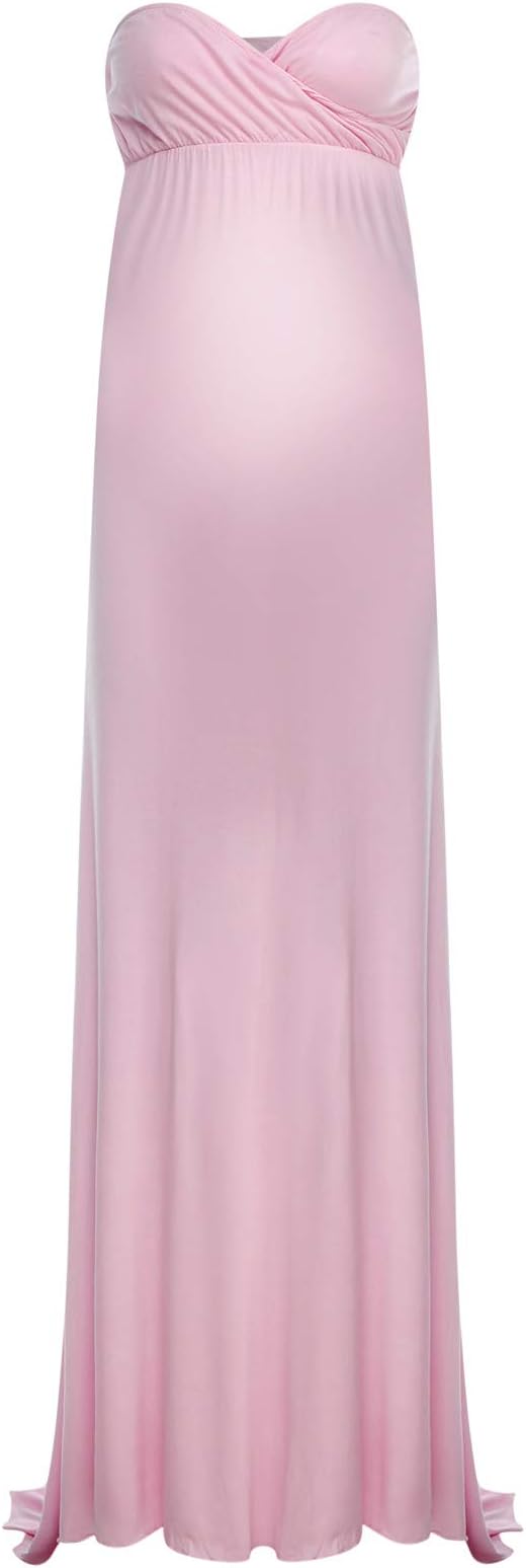 Elegant Fitted Gown Sleeveless Slim Maxi Dress - Pink