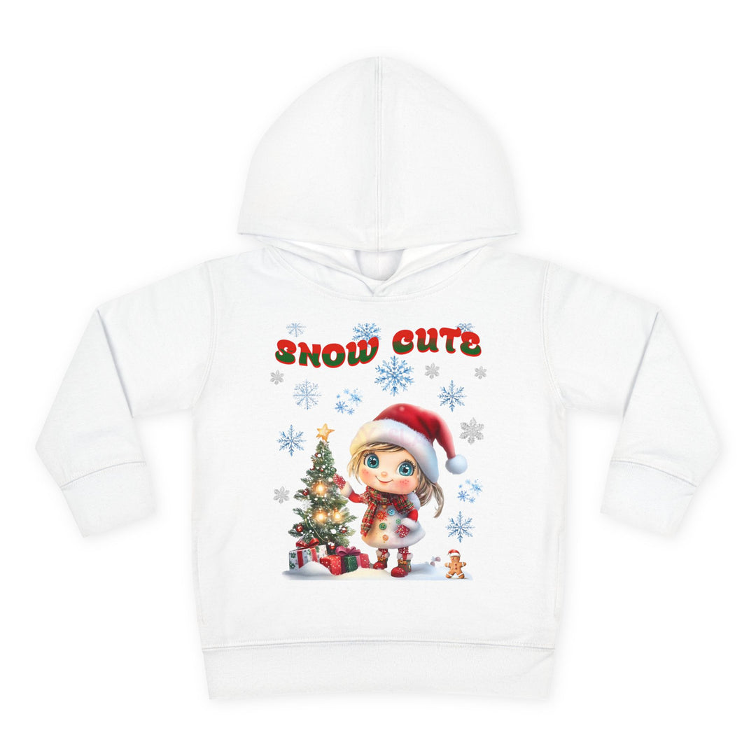 Snow Cute Toddler Hoodie – Cozy Holiday Fleece Pullover for Christmas