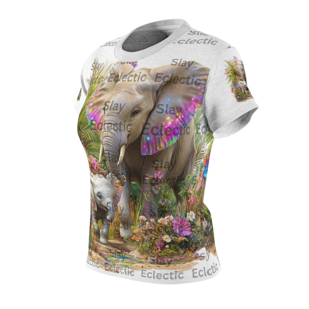 Women's Cut & Sew Tee - Elephant Love Nature Design