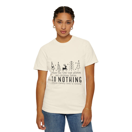 Merry Mischief Unisex Holiday T-Shirt - 'To Nothing' Festive Quip