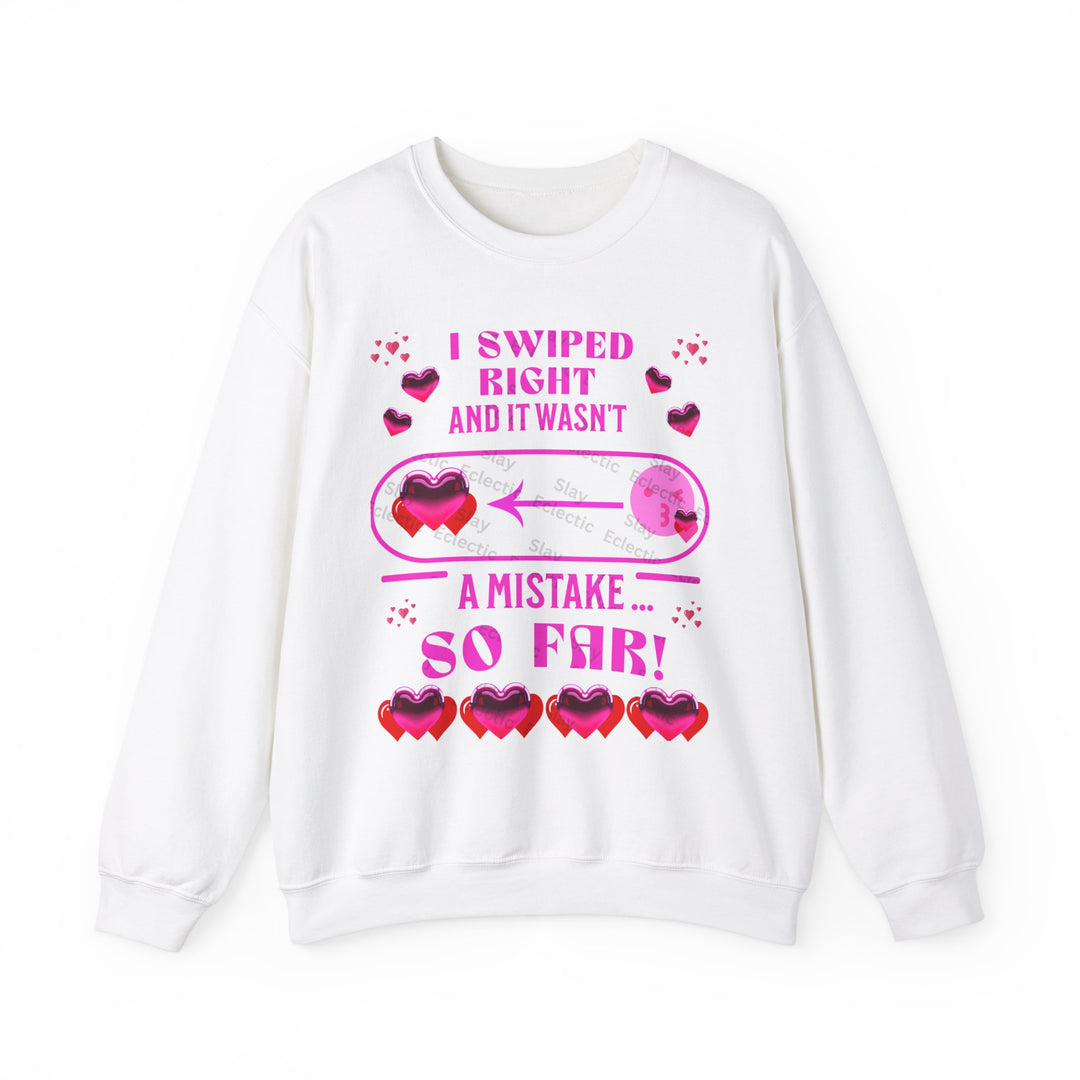 Swipe Right for Love: Hilarious Valentine's Day Sweatshirt