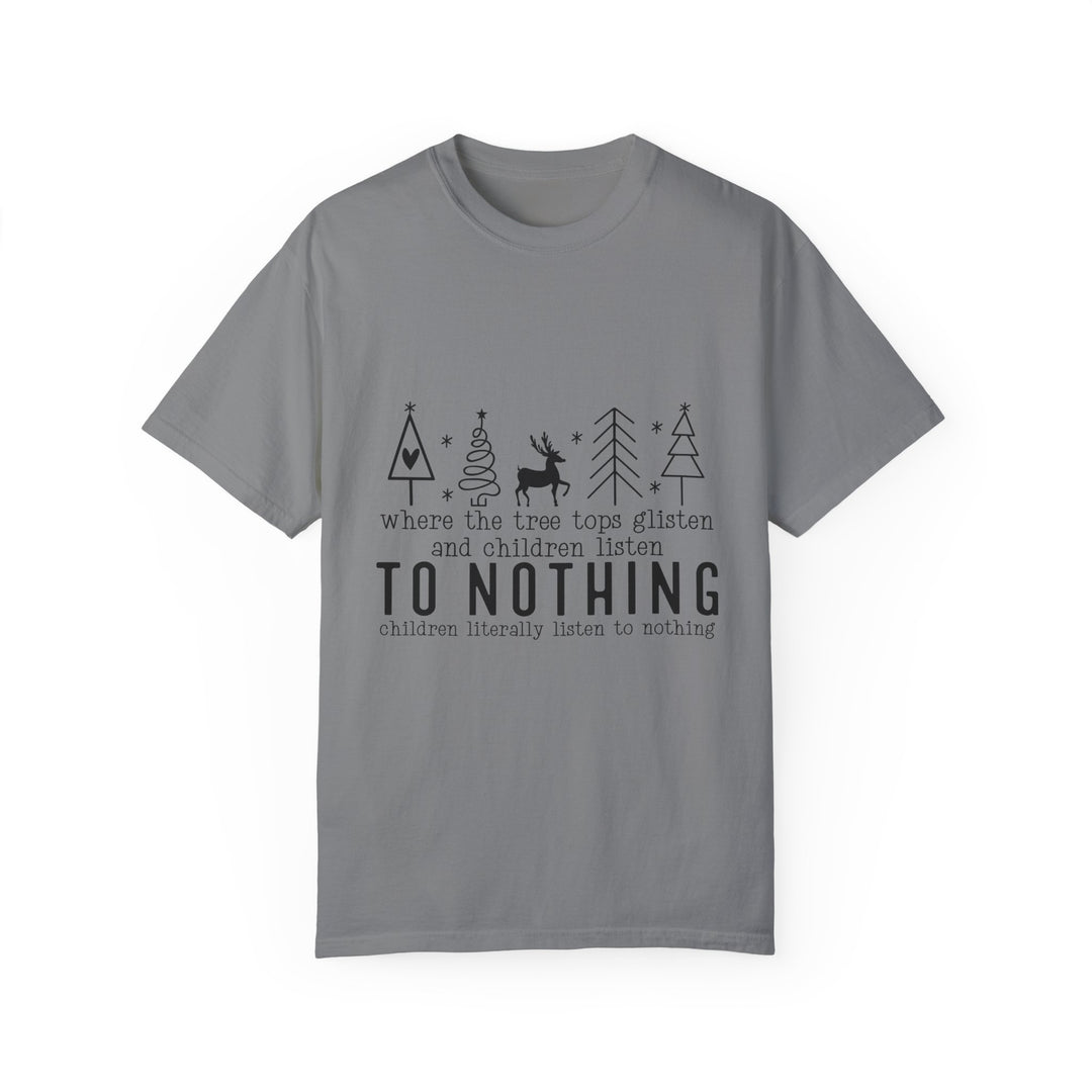 Merry Mischief Unisex Holiday T-Shirt - 'To Nothing' Festive Quip