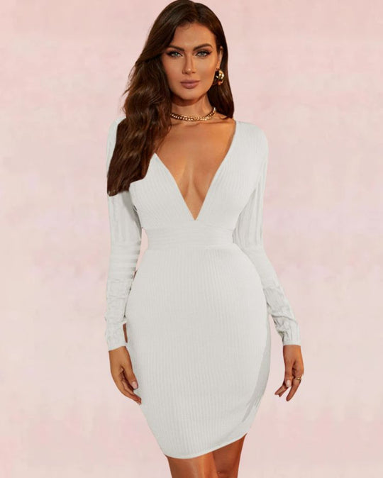 Enchant Bodycon Mini Dress - White