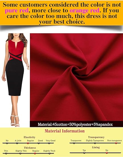 Front Zipper Up Office Party Bodycon Pencil Sheath Dress - Red