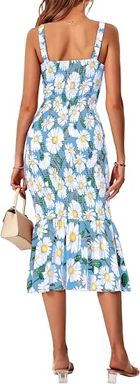 Spaghetti Strap Floral Divine Bodycon Maxi Dress