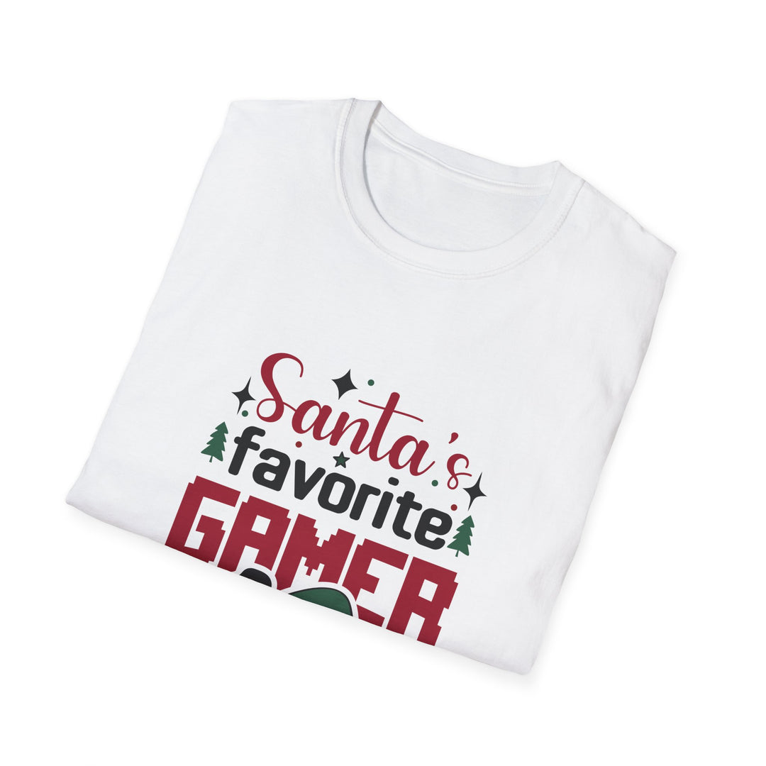 Gaming Cheer: Santa's Number One Player Unisex T-Shirt