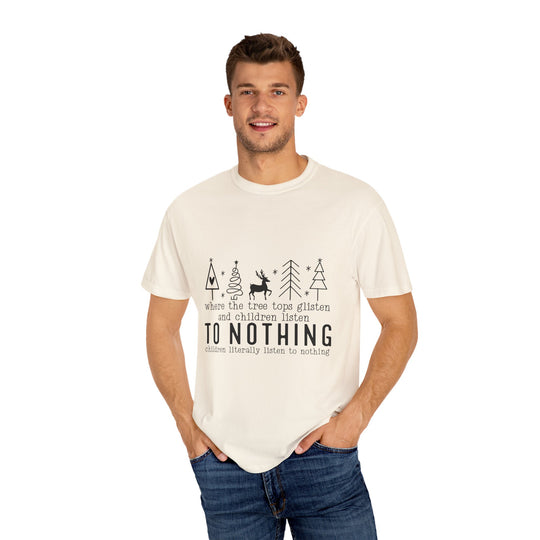 Merry Mischief Unisex Holiday T-Shirt - 'To Nothing' Festive Quip