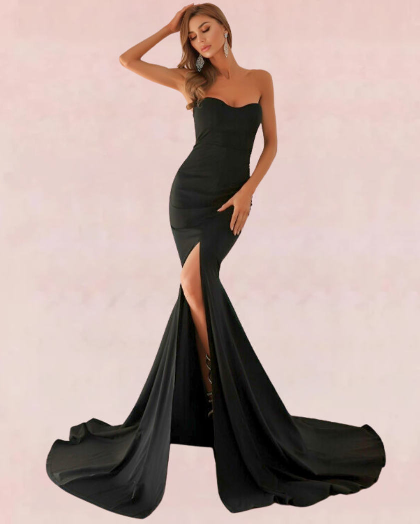 Fête Finery Bodycon Maxi Dress - Black