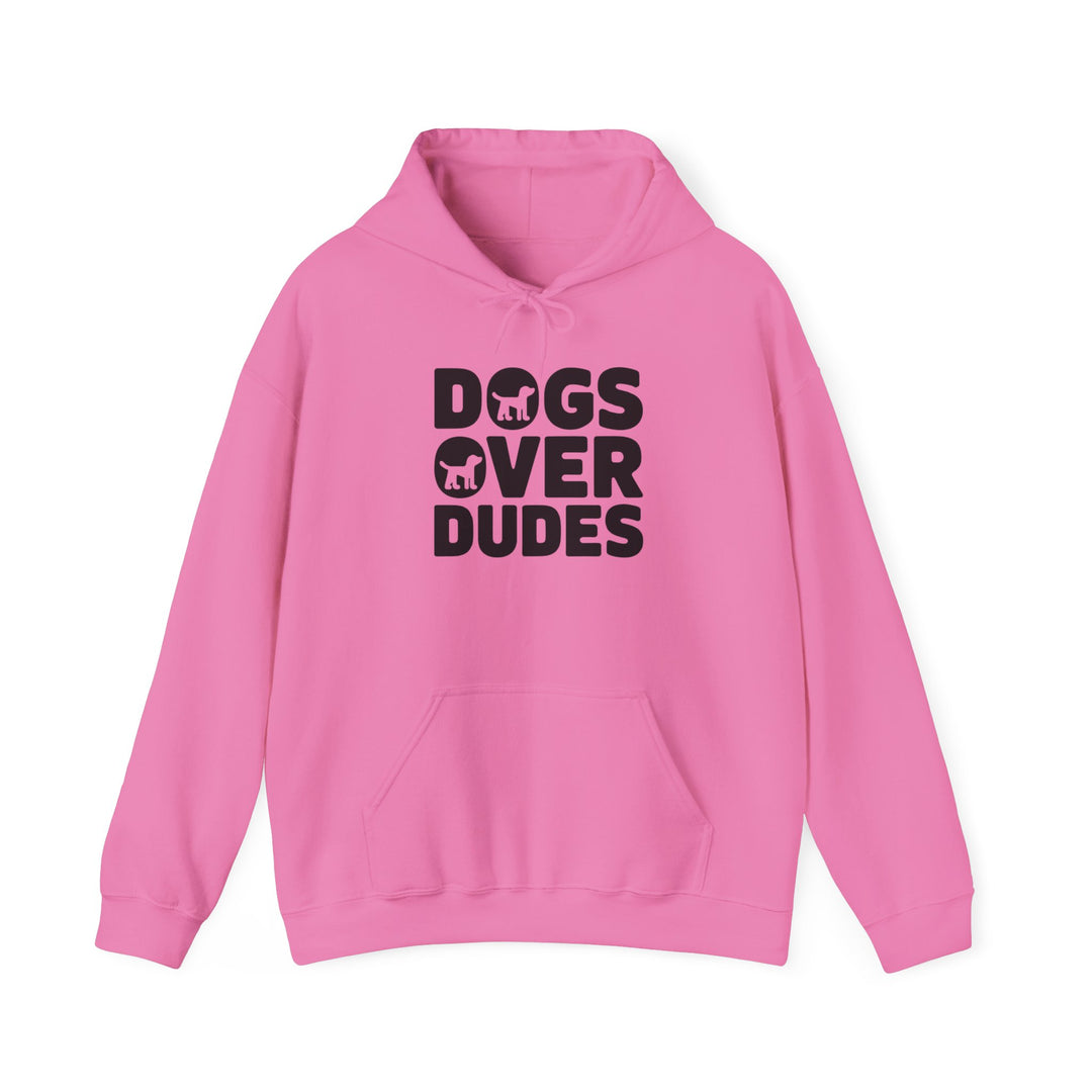 Dogs Over Dudes Hoodie - Unisex Heavy Blend™ Sweatshirt for Dog Lovers