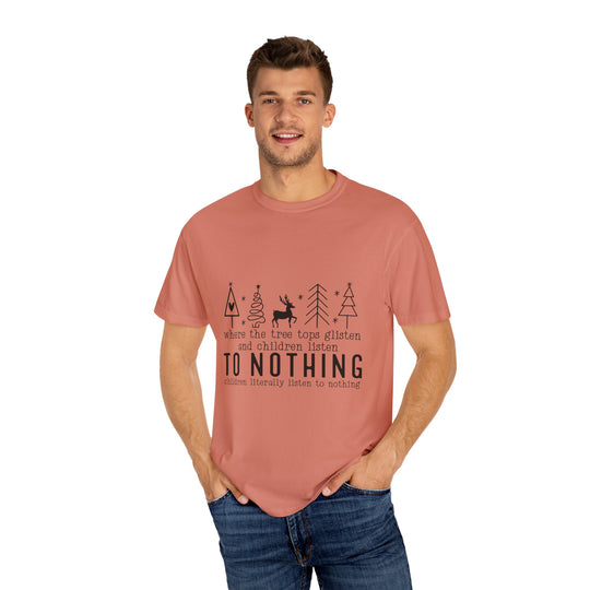 Merry Mischief Unisex Holiday T-Shirt - 'To Nothing' Festive Quip