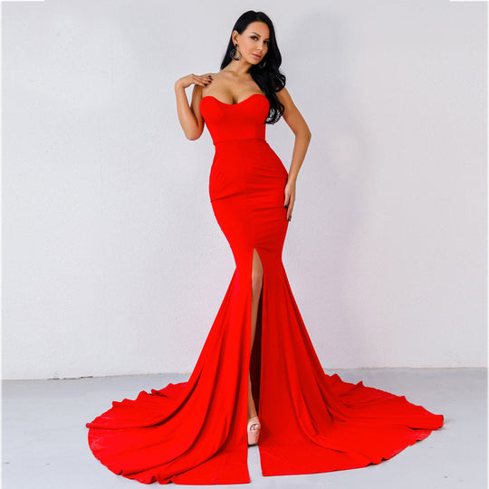 ête Finery Bodycon Maxi Dress - Red