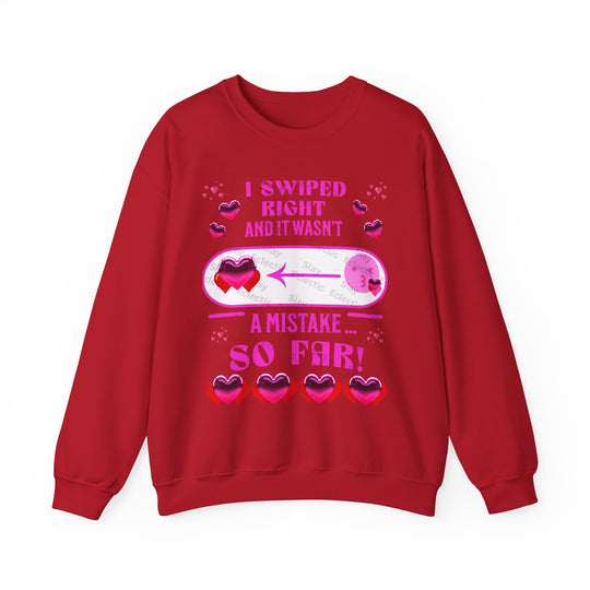 Swipe Right for Love: Hilarious Valentine's Day Sweatshirt