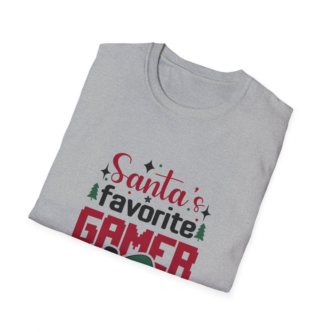 Gaming Cheer: Santa's Number One Player Unisex T-Shirt