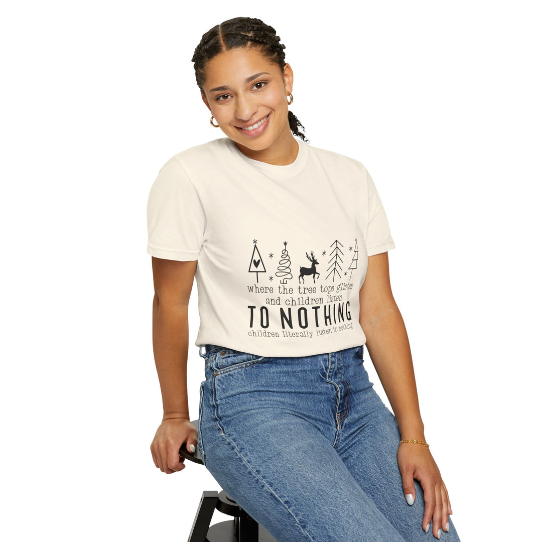 Merry Mischief Unisex Holiday T-Shirt - 'To Nothing' Festive Quip