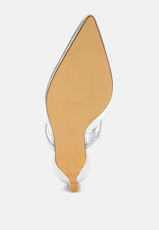 Abloom Kitten Heel Slingback Sandals-4