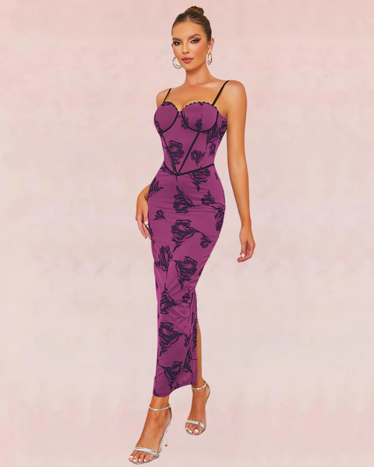 Astral Bandage Maxi Dress - Purple