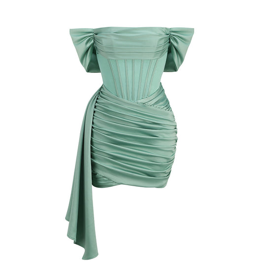 Wink Bandage Mini Dress - Green