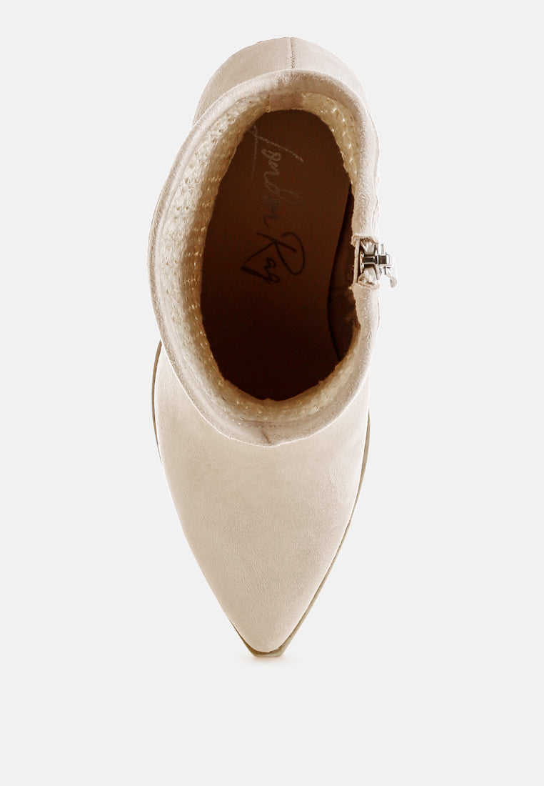 Bimmy Woven Pointy Western Boots-3
