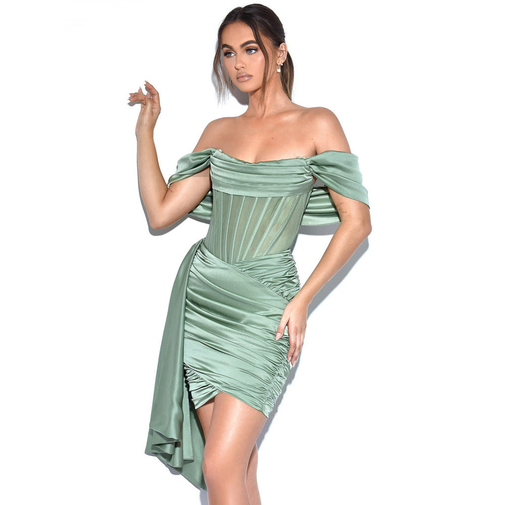 Wink Bandage Mini Dress - Green